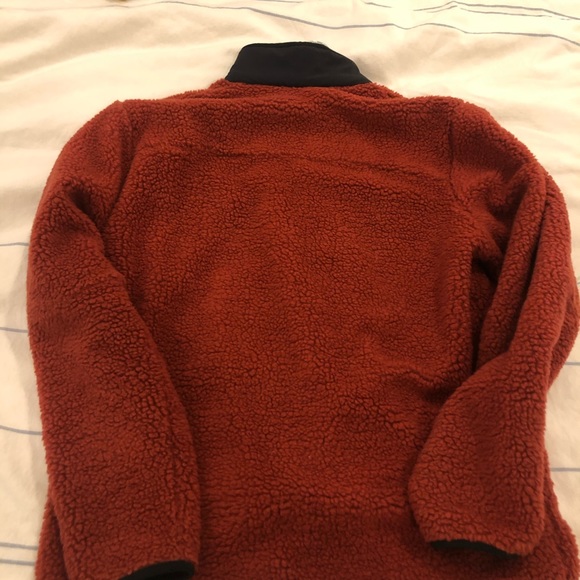Men's Orange Fleece Jacket - Picture 4 of 4